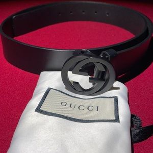 Gucci Belt Black on Black
